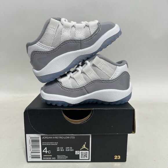 Nike Air Jordan 11 Retro Low TD “Cement Grey” 2024 - Picture 3 of 5